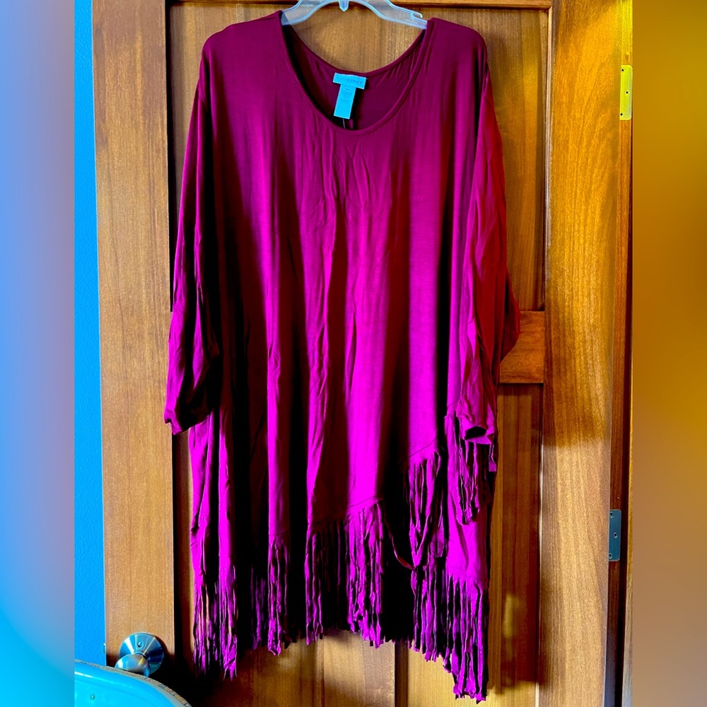 Fringe look more maroon than red